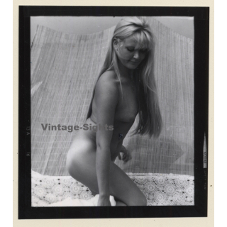 Erotic Study: Natural Slim Blonde Nude*17 / Boobs - Tan Lines (Vintage Contact Sheet Photo 1970s/1980s)