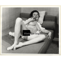 Erotic Study: Natural Busty Nude With Updo*4 (Vintage Photo KORENJAK 1970s/1980s)