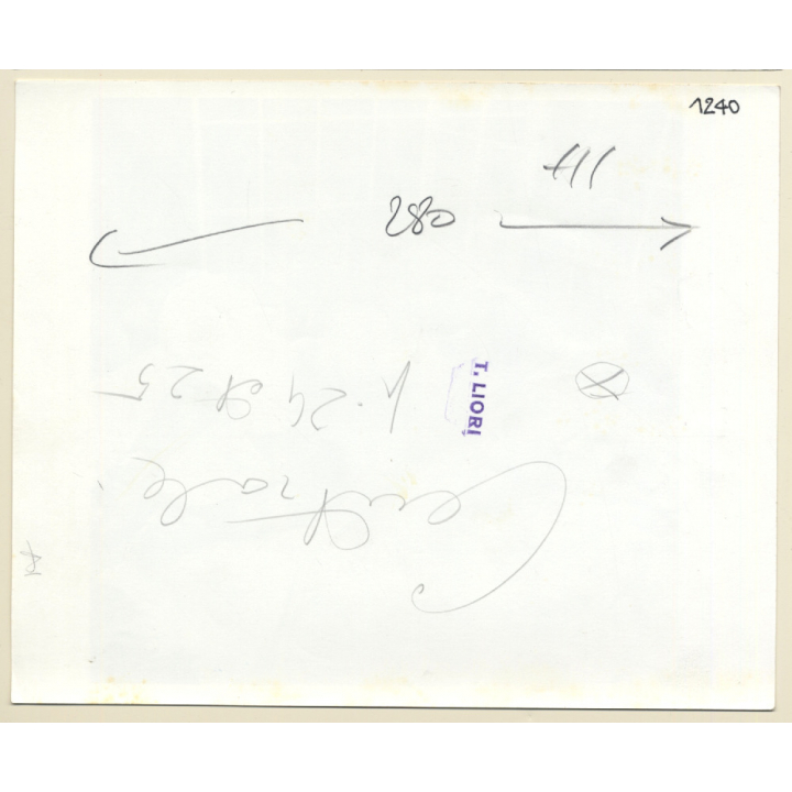 Erotic Study by T.Liori: 2 Slim Semi Nude Females On Bed (Vintage Photo KORENJAK 1970s/1980s)