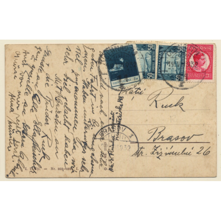 Cernauti - Czernowitz / Romania: Resedinta Mitropolitana (Vintage PC 1932)