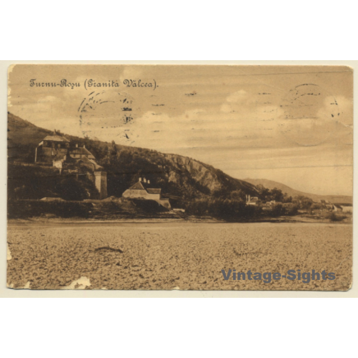 Romania: Turnu-Rosu (Granita Välcea) (Vintage PC to PEKING 1908)