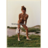 Erotic Study: Cheeky Nude Redhead On Baltic Sea Beach*3 (Vintage Photo 18 x 13 CM  ~1990s)