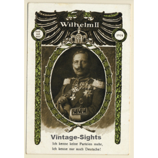 Kaiser Wilhelm II: Das Schwert Ist Gezogen... (Vintage PC ~1910s)