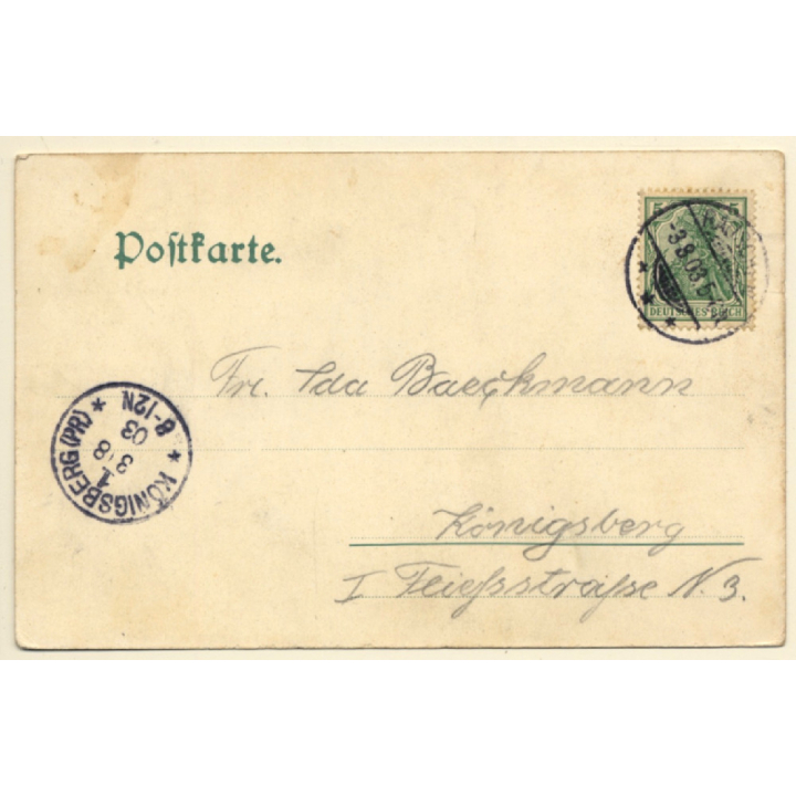 Ostpreußen: Ostseebad Rauschen - Venusschlucht (Vintage PC 1903)