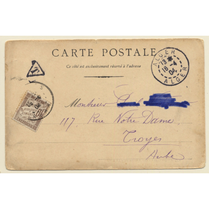 Algeria: Femme Mauresque - Veiled Moorish Woman / Ethnic (Vintage PC 1904)