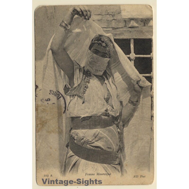 Maghreb: Femme Mauresque - Veil / Ethnic (Vintage PC 1906)