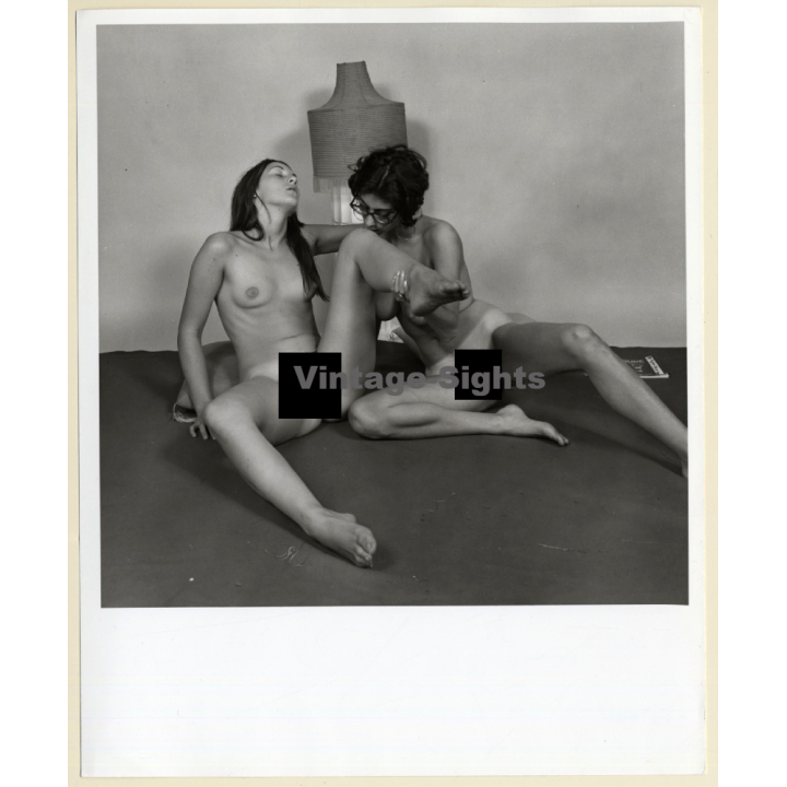 Erotic Study: 2 Natural Nude Girlfriends With Tan Lines (Vintage Photo KORENJAK 1970s/1980s)
