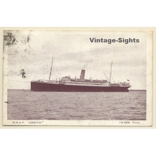 Ocean Liner SS R.M.S.P. Orbita (Vintage PC 1923)