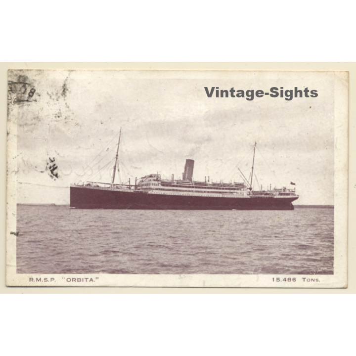 Ocean Liner SS R.M.S.P. Orbita (Vintage PC 1923)