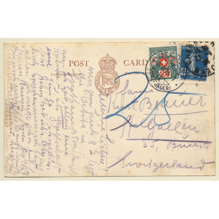 Ocean Liner SS R.M.S.P. Orbita (Vintage PC 1923)