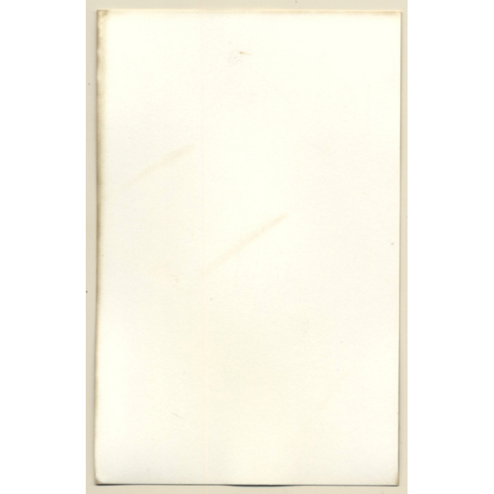 Erotic Study: Cheeky Brunette Nude On Flowered Couch / Bra (Vintage Photo GDR ~1980s)