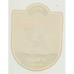 Hotel Des Pays Bas - Utrecht / Holland (Vintage Luggae Label)