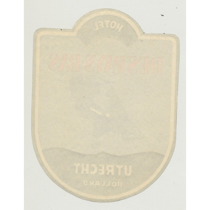 Hotel Des Pays Bas - Utrecht / Holland (Vintage Luggae Label)
