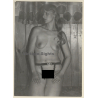 Erotic Study: Pensive Blonde Nude With Suspenders (Vintage Photo GDR ~1980s)