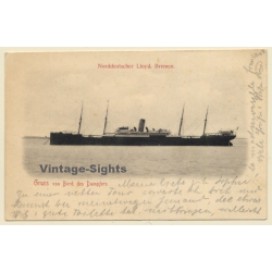 Norddeutscher Lloyd Bremen: Gruß Von Bord Des Dampfers / Steamer (Vintage PC ~1900s)