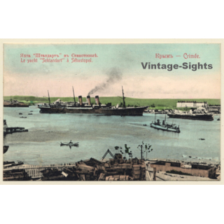 Crimea: Steamer Standart In Sevastopol (Vintage PC ~1910s/1920s)