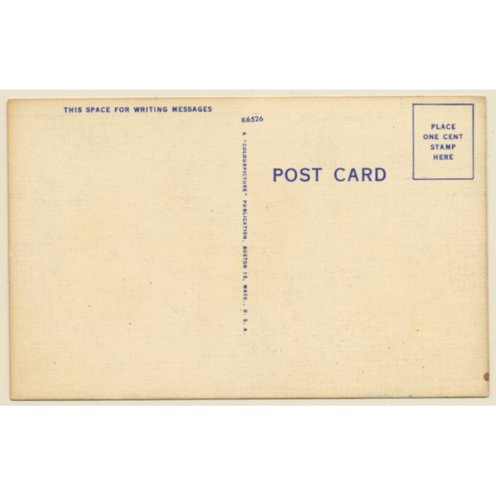 Wild West: Old Cowhand's Home / Cowboy (Vintage Linen PC ~1940s)