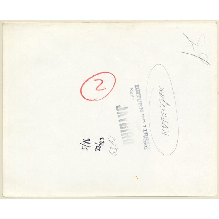 Jaybird Erotic Study: Nude Couple Sitting Havin' A Drink (Vintage Photo KORENJAK 1960s/1970s)