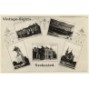 Szekszárd / Hungary: Garay ter - Városháza (Vintage Multiview RPPC)