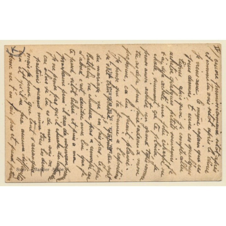 Maghreb: Barbier Arabe - Arab Barber - Hairdresser (Vintage PC ~1930s/1940s)