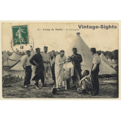 Mailly-le-Camp / France: Le Perruquier - The Wigmaker (Vintage PC 1913)