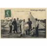 Mailly-le-Camp / France: Le Perruquier - The Wigmaker (Vintage PC 1913)