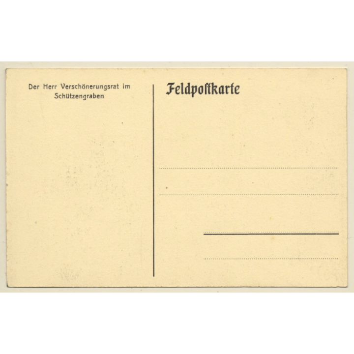 Military Camp / Germany: Hairdresser Shaving Soldier (Vintage PC ~1910s)