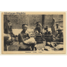 Beijing / China: Native Street Hairdresser (Vintage PC ~1910s)