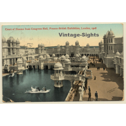 London / UK: Court Of Honour / Franco-British Exhibition (Vintage PC 1908)