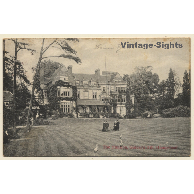 Hampstead / UK: The Mansion, Golder's Hill (Vintage PC 1909)