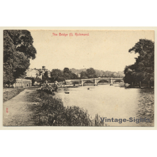 Richmond - London / UK: The Bridge (Vintage PC ~1910s/1920s)