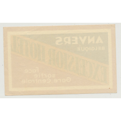 Excelsior Hotel - Anvers / Belgium (Vintage Luggae Label)