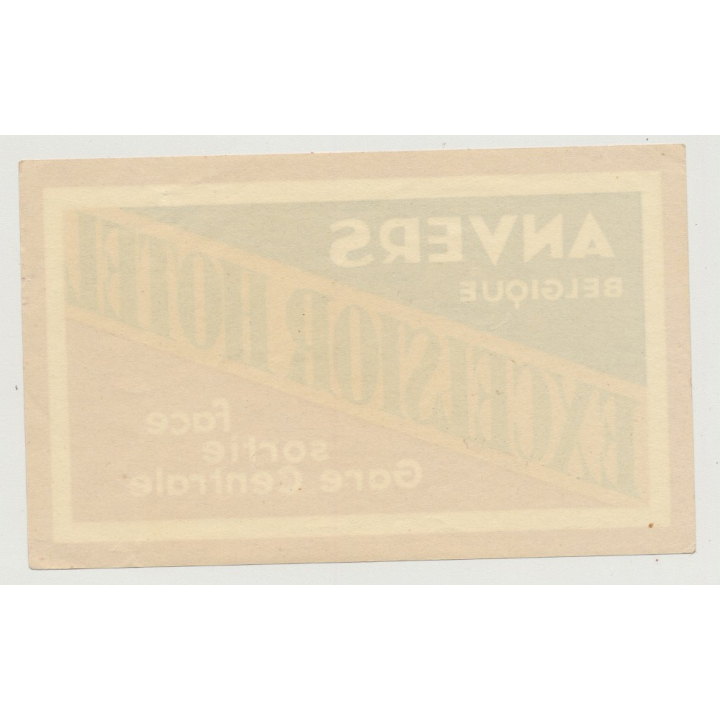 Excelsior Hotel - Anvers / Belgium (Vintage Luggae Label)
