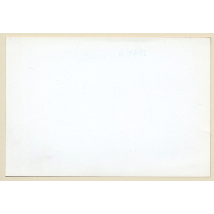 Erotic Study: Natural Blonde Nude Recumbent On Flocati (Vintage Photo France ~1980s)