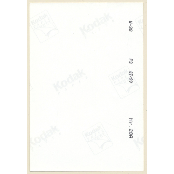 Erotic Study: Slim Nude Female Outdoors / Concrete Wall (Vintage Photo ~1990s)