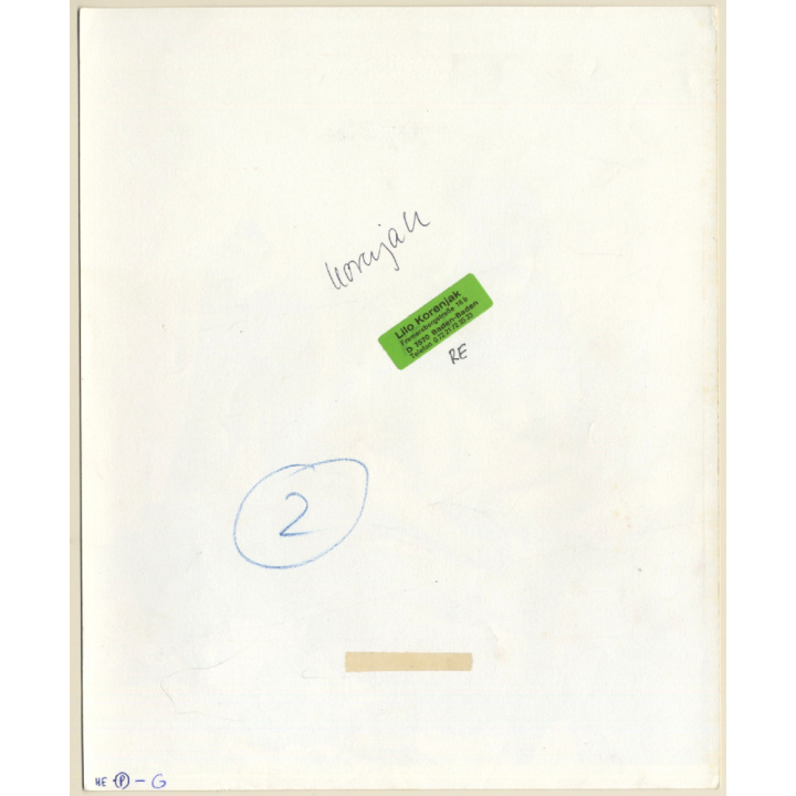 Erotic Study: Dressed Man Kissing Nude Asian Female On Couch (Vintage Photo KORENJAK 1960s/1970s)