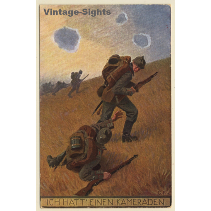 Gebh. Fugel: Ich Hatte Einen Kameraden WW1 (Vintage PC ~1910s)