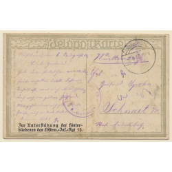 WW1: Auf Posten / Soldier On Post - Humor (Vintage PC 1917)