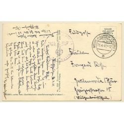 WW2: Feldhaubitze Mit Planzen Getarnt / Wehrmacht (Vintage RPPC 1941)
