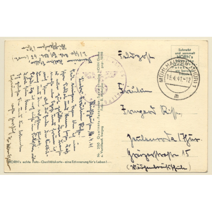 WW2: Feldhaubitze Mit Planzen Getarnt / Wehrmacht (Vintage RPPC 1941)