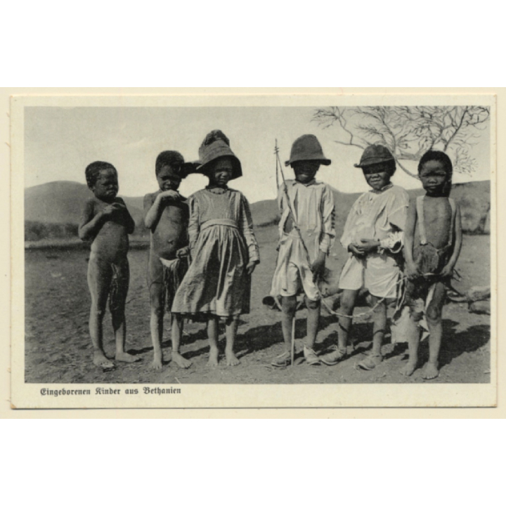 Deutsch Südwest-Afrika / Namibia: Eingeborenen Kinder Aus Bethanien (Vintage PC ~1910s)