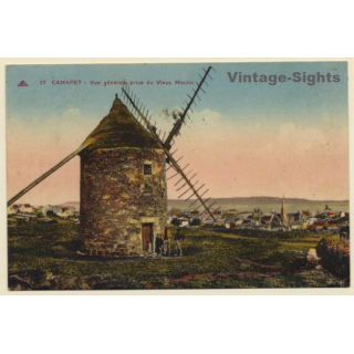 Camaret / France: Vue Générale Prise du Vieux Moulin / Windmühle (Vintage PC 1927)