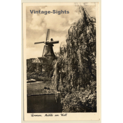 Bremen / Germany: Mühle am Wall - Windmill (Vintage RPPC 1937)