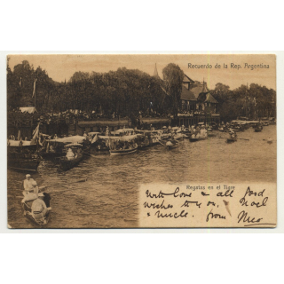 Buenos Aires / Argentina: Regatas En El Tigre (Vintage PC)