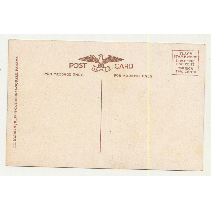 Bay Of Panama At Ebb Side / Sailboats (Vintage PC)