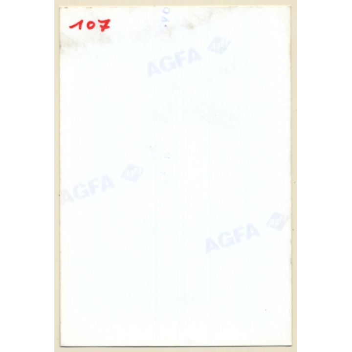 Erotic Study: Natural Semi Nude Curlyhead / Boobs - Cigarette (Vintage Photo ~1990s)