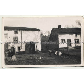 4987 Forges, Chevron / Belgium: Farmhouse - Residence (Vintage Photo B/W 1936)