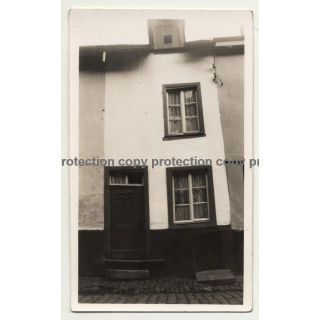6980 La-Roche-En-Ardenne / Belgium: Old House Front (Vintage Photo B/W ~1930s)