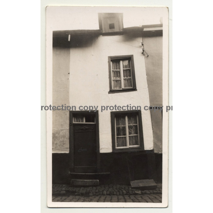 6980 La-Roche-En-Ardenne / Belgium: Old House Front (Vintage Photo B/W ~1930s)