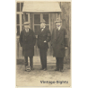 Kriegsgefangenenlager Holzminden: M. Bormans & 2 Prisoners (Vintage RPPC WW1 ~1910s)